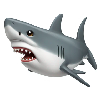 Shark smoking  sticker
