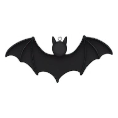 Necklace bat silhouette sticker