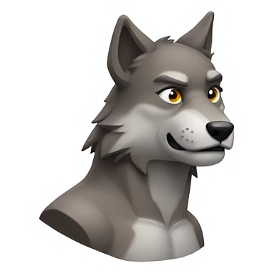 MUSCULAR  WOLF  sticker
