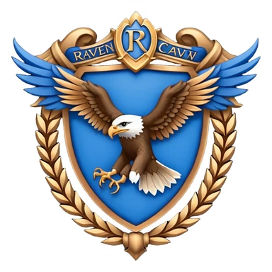 Hogwarts Ravenclaw crest Eagle sticker
