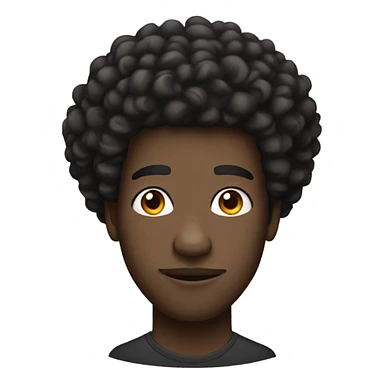Black man with twist fro dj sticker