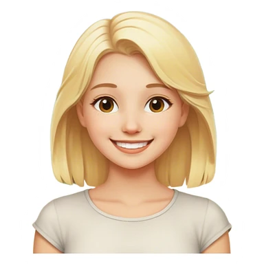 smiling blonde girl outdoors sticker