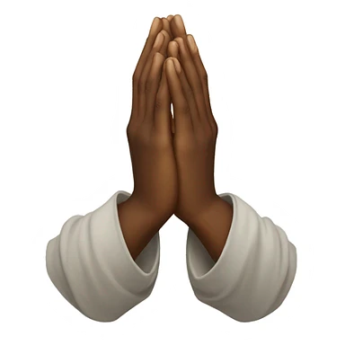 prayer hands sticker