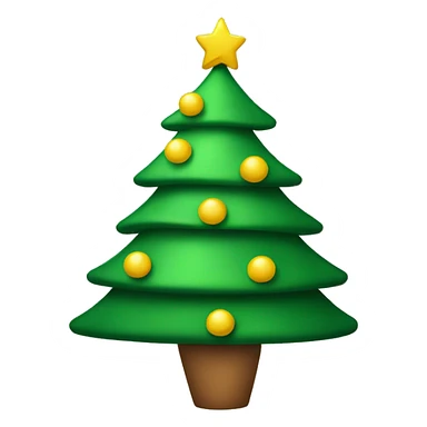Christmas tree wearing hat sticker