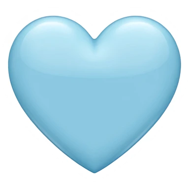 Light blue heart sticker