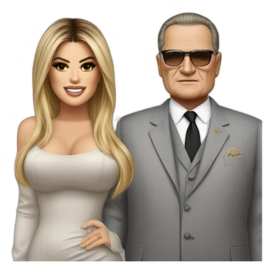 Josip Broz Tito and khloe kardashian sticker