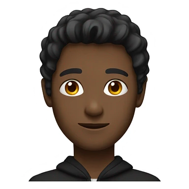 Man in a black hoodie  sticker