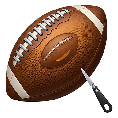 football cutting knife sticker