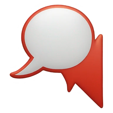 red speech bubble  sticker