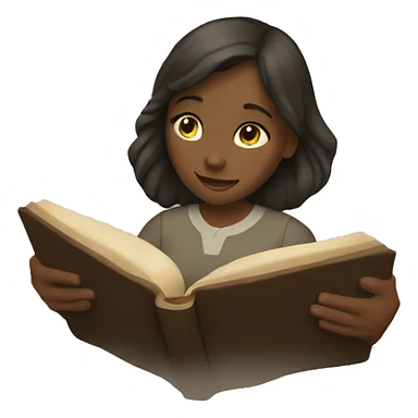 Girl reading bible  sticker