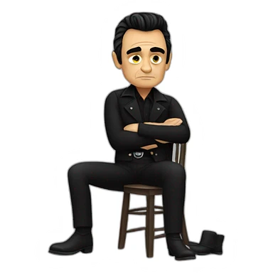 johnny cash sticker