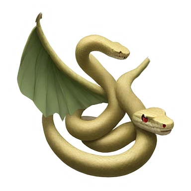 Fat Snake with wings sticker