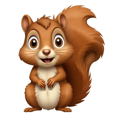 Shocked squirrel sticker