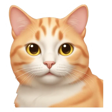 Peach cat sticker