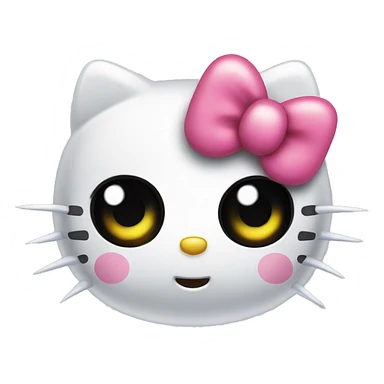hello kitty cute blinking eye sticker