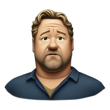 fat Russell Crowe sticker