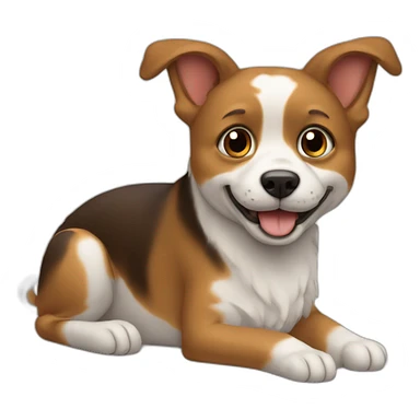 Chat fais un câlin à un chien sticker