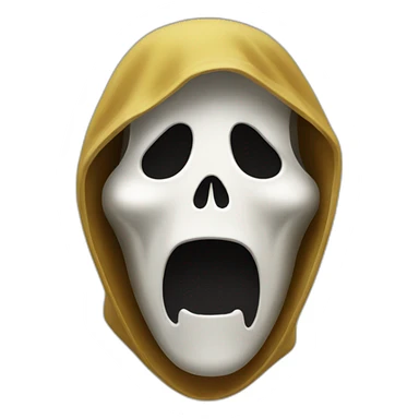 Ghostface scream sticker