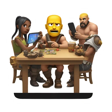 Playing with clash of clans  sticker