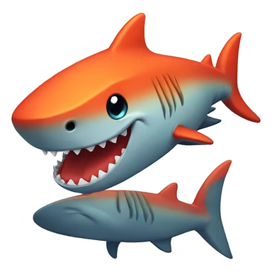 Lava shark  sticker