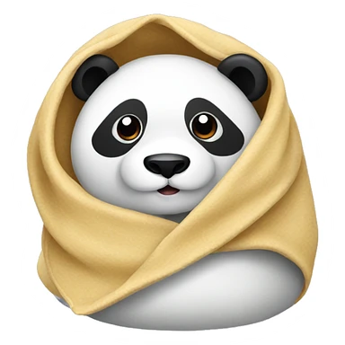 Panda with a blanket  sticker