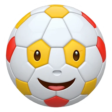 BALON DE FUTBOL CON CARAS sticker