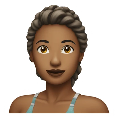 Woman at the beach sticker