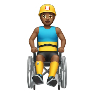 Disabled lifeguard sticker