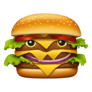 Burger with legs sticker