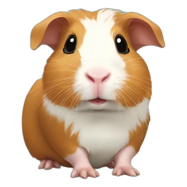 Guinea pig with baby guinea pig sticker