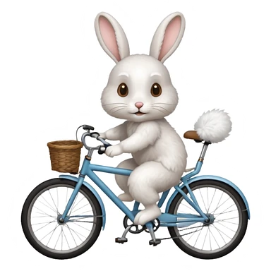 Rabbit is riding  sticker