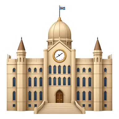 beige house-of-parliament beige colored sticker