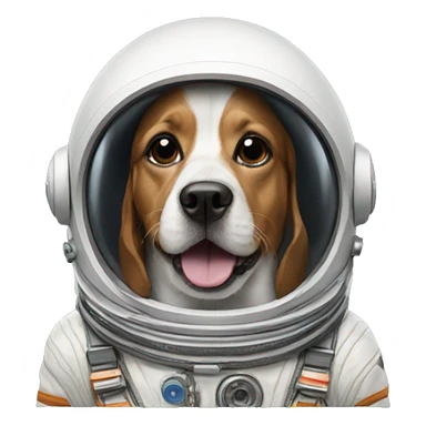 dog astronaut  sticker