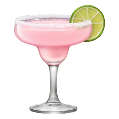baby pink margarita in glass sticker
