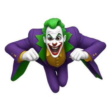 Joker flying sticker