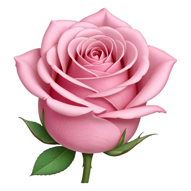 a pastel pink rose bud sticker
