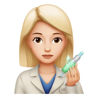 girl with skincare serum sticker