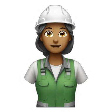 outdoor woman worker  sticker