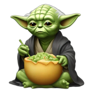 yoda eating trump sticker