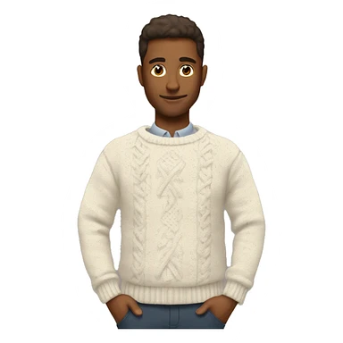 Cozy winter sweater sticker