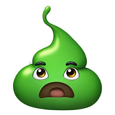 Green poop sticker