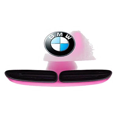 Bmw logo in pink sticker
