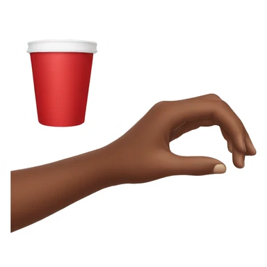 red cup in hand sticker