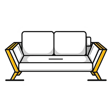 modern furniture logo with text Мебельный Базар sticker