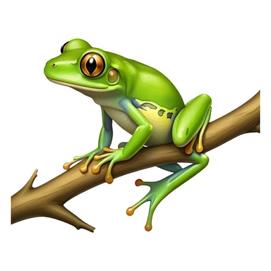 green tree frog sticker