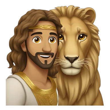arab on a lion sticker