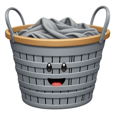 stinky laundry basket sticker