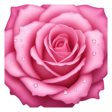 Moist pink rose sticker