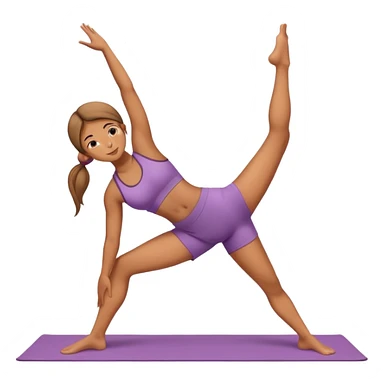 Girl doing yoga  sticker