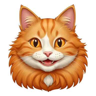 Cat with teeth smiling  sticker